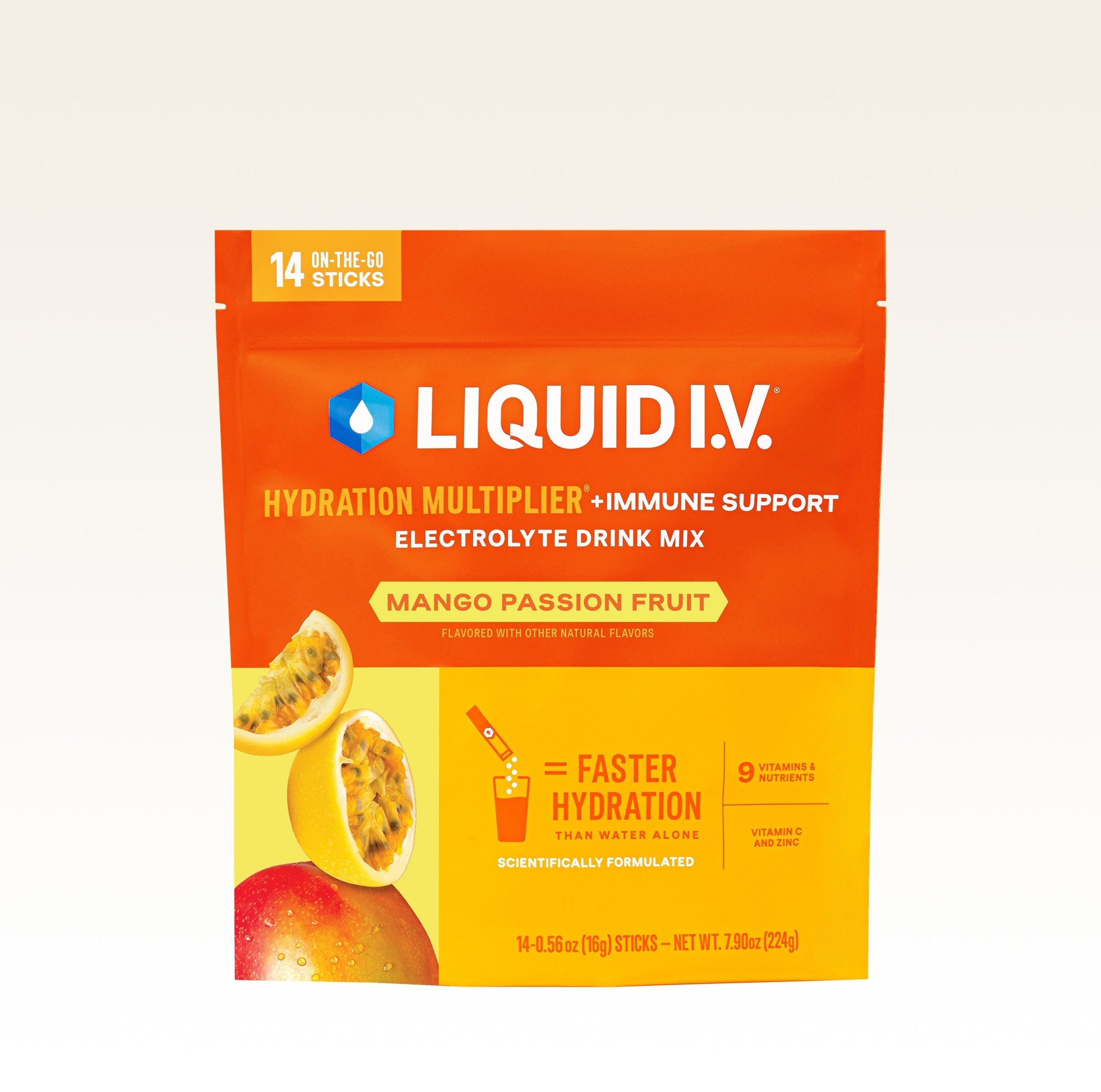Mango Passionfruit Hydration Multiplier® +Immune Support - Active Bright Choice Sip