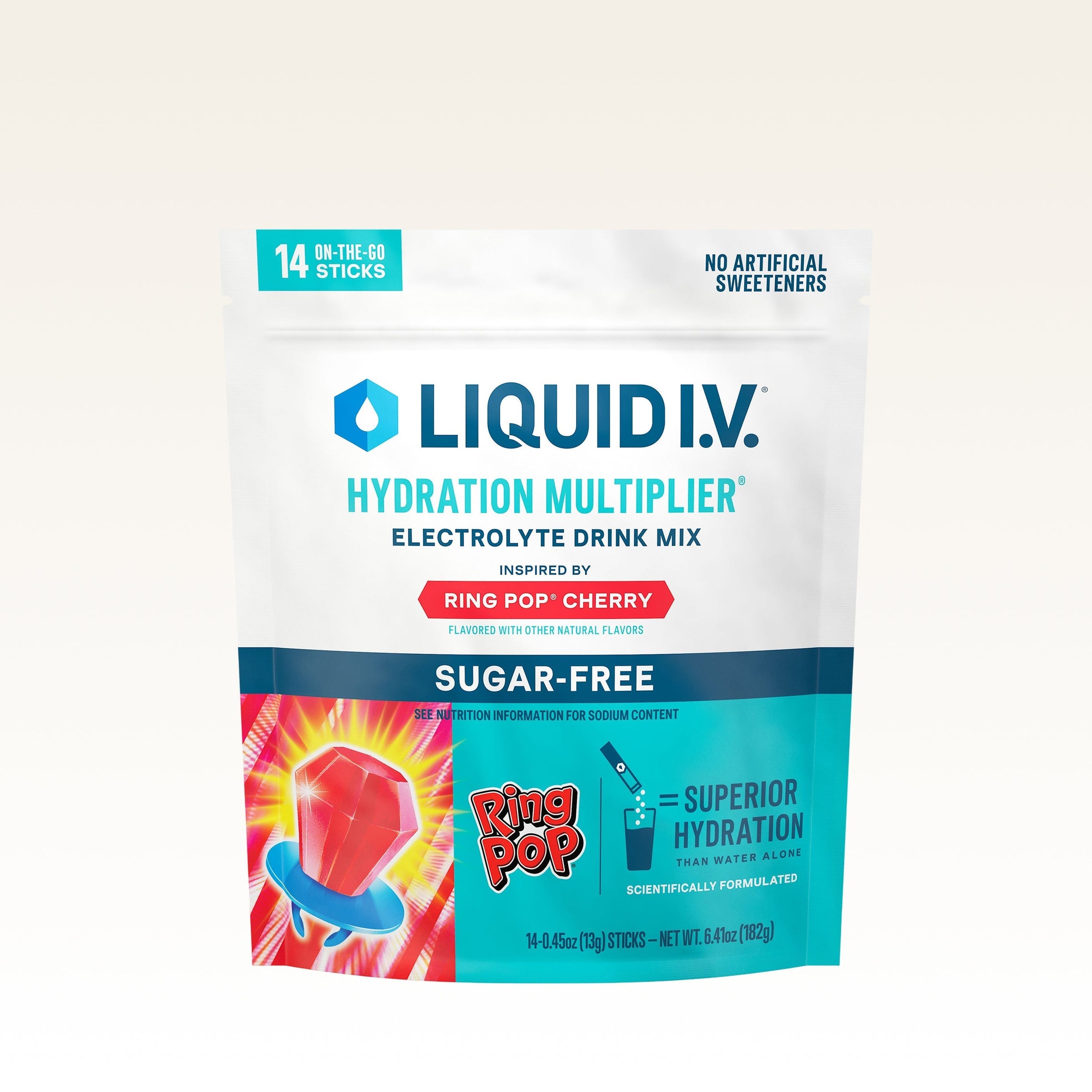 Ring Pop® Cherry Hydration Multiplier® Sugar-Free - Bright Daily Pick Sip