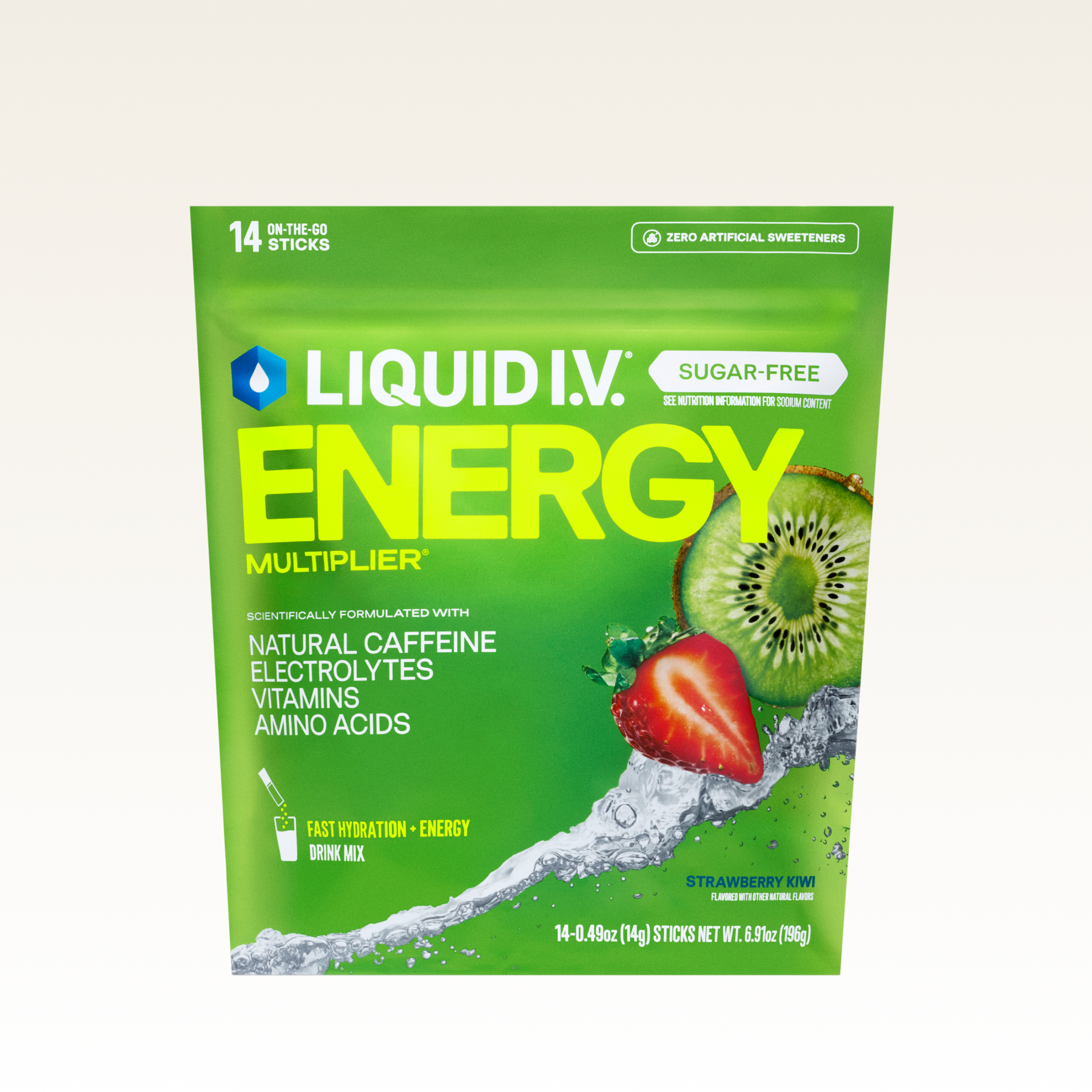 Strawberry Kiwi Sugar-Free Energy Multiplier® - Active Bright Sip Pack