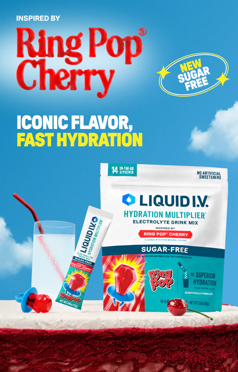 Ring Pop® Cherry Hydration Multiplier® Sugar-Free - Bright Daily Pick Sip